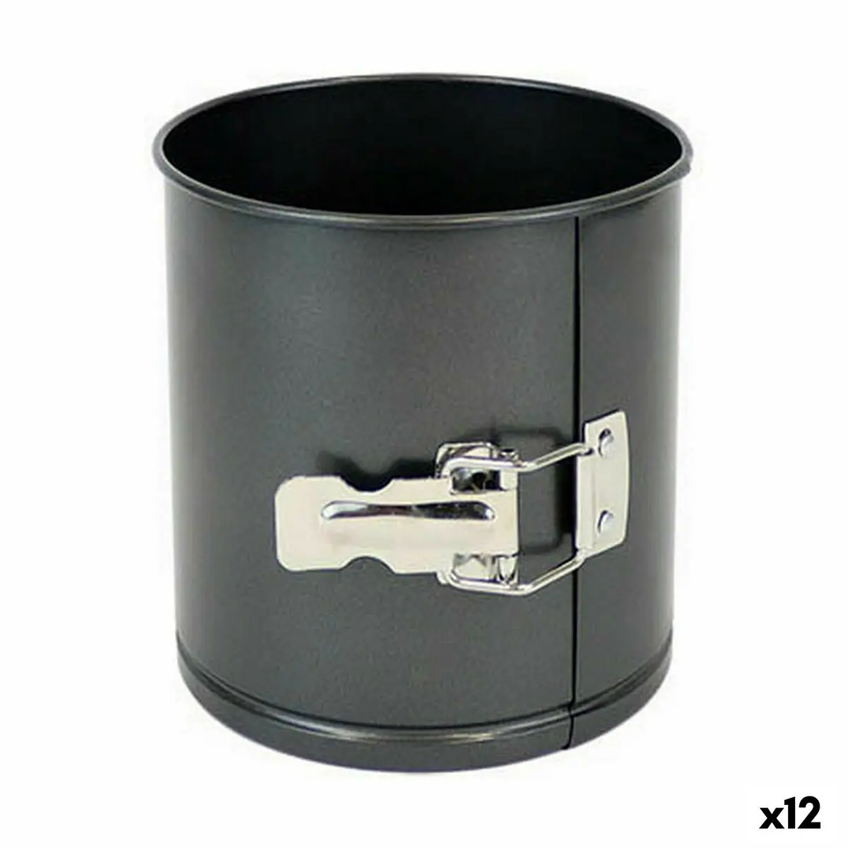 Stampo Removibile Quttin Acciaio al carbonio Nero 14 x 12 cm (12 Unità)