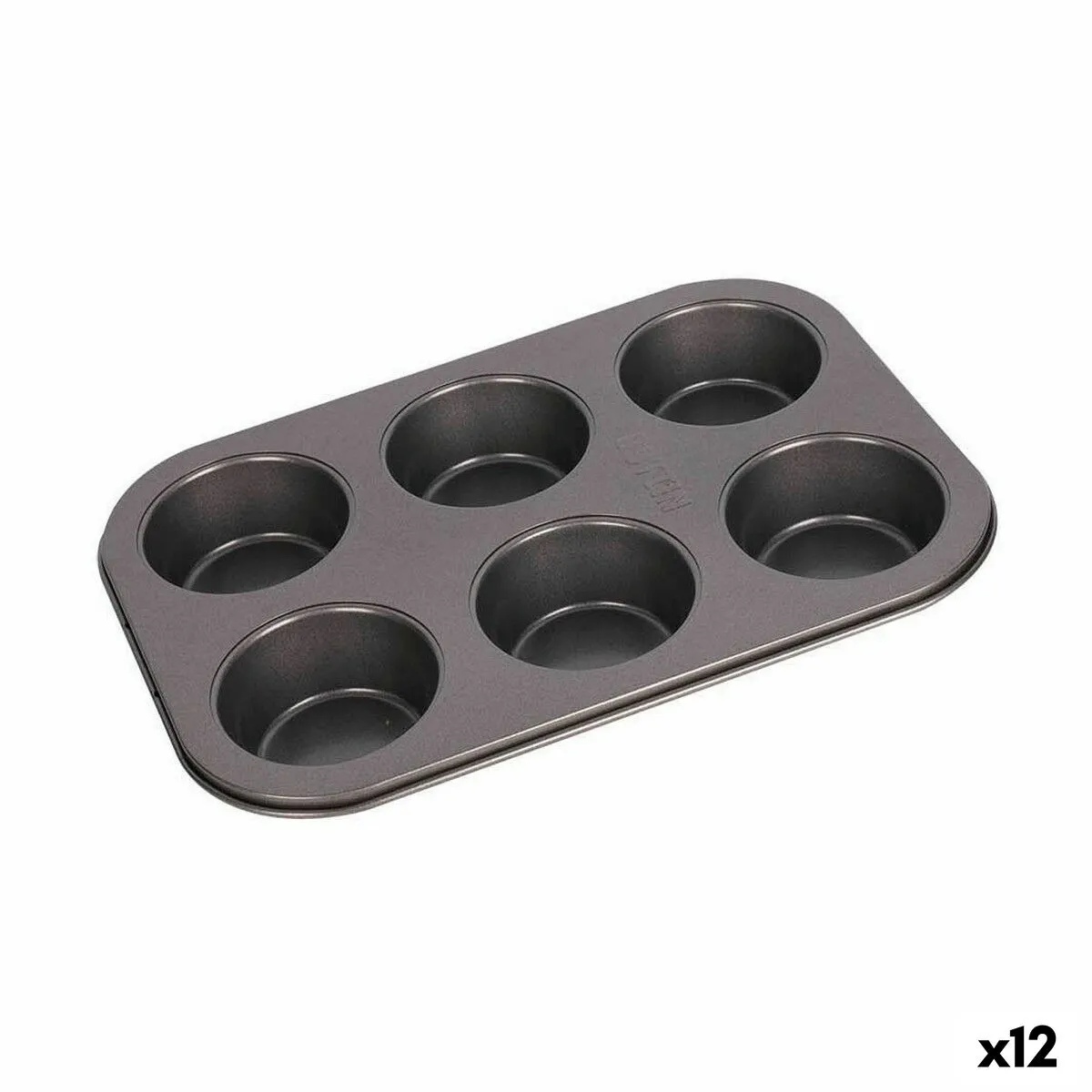 Stampo per Budino Quttin Cherry 6 Unità Acciaio al carbonio 26,5 x 18,5 x 3 cm (12 Unità)