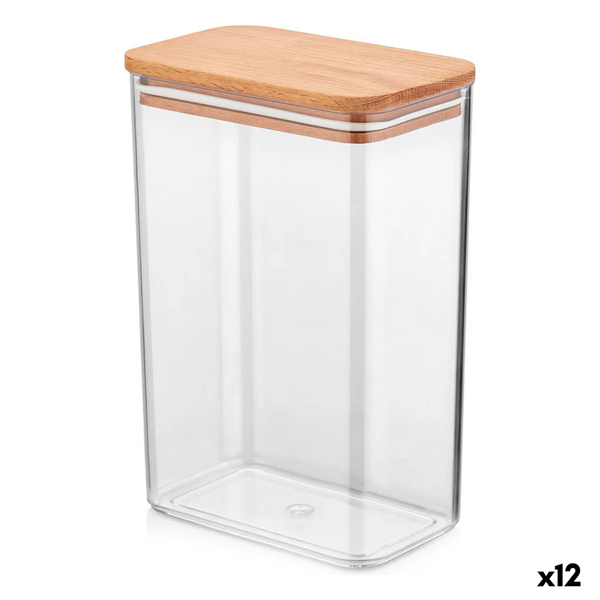 Vaso Quttin Legno Quadrato 2 L (12 Unità)