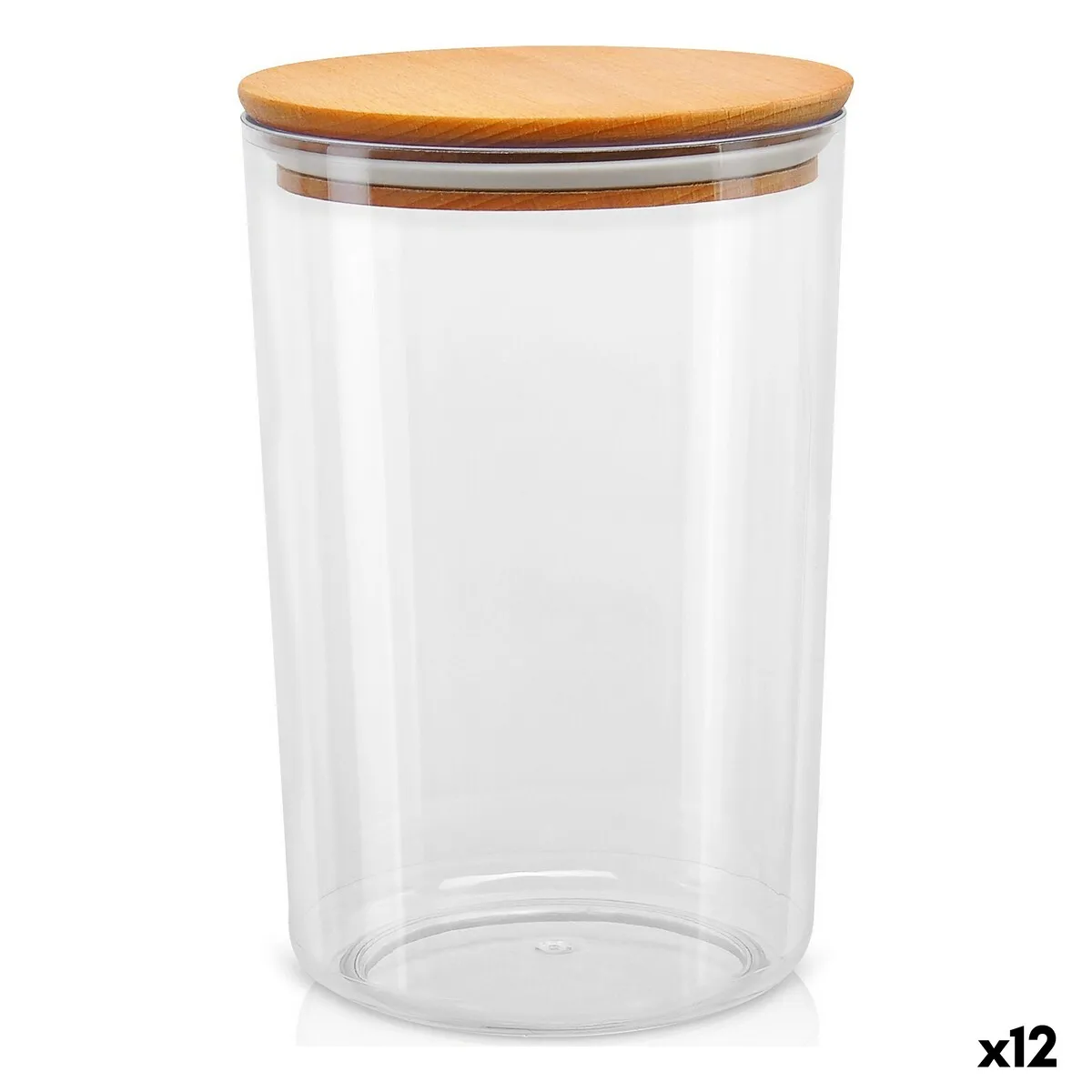 Vaso Quttin Legno 2,3 L 14 x 21 cm (12 Unità)