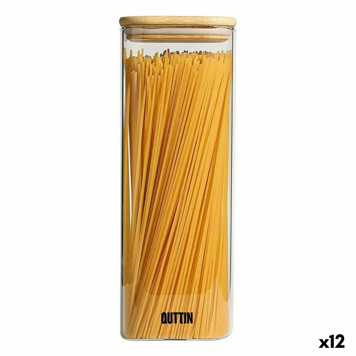 Vaso Quttin Bambù Quadrato 2,15 L 10,2 x 28 cm (12 Unità)