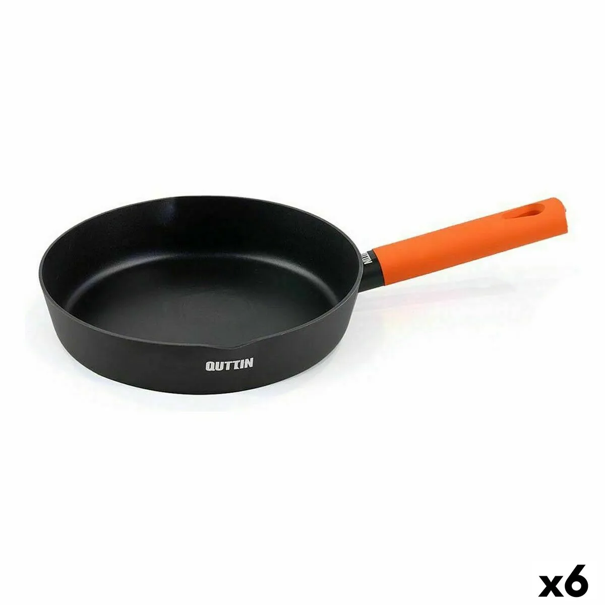 Padella Quttin Gastro Nero Arancio 35,5 x 21 x 5 cm (6 Unità)