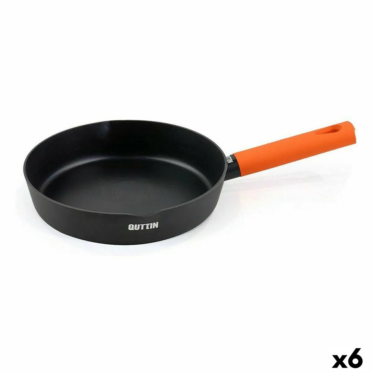 Padella Quttin Gastro Nero Arancio 37,5 x 23 x 5 cm (6 Unità)