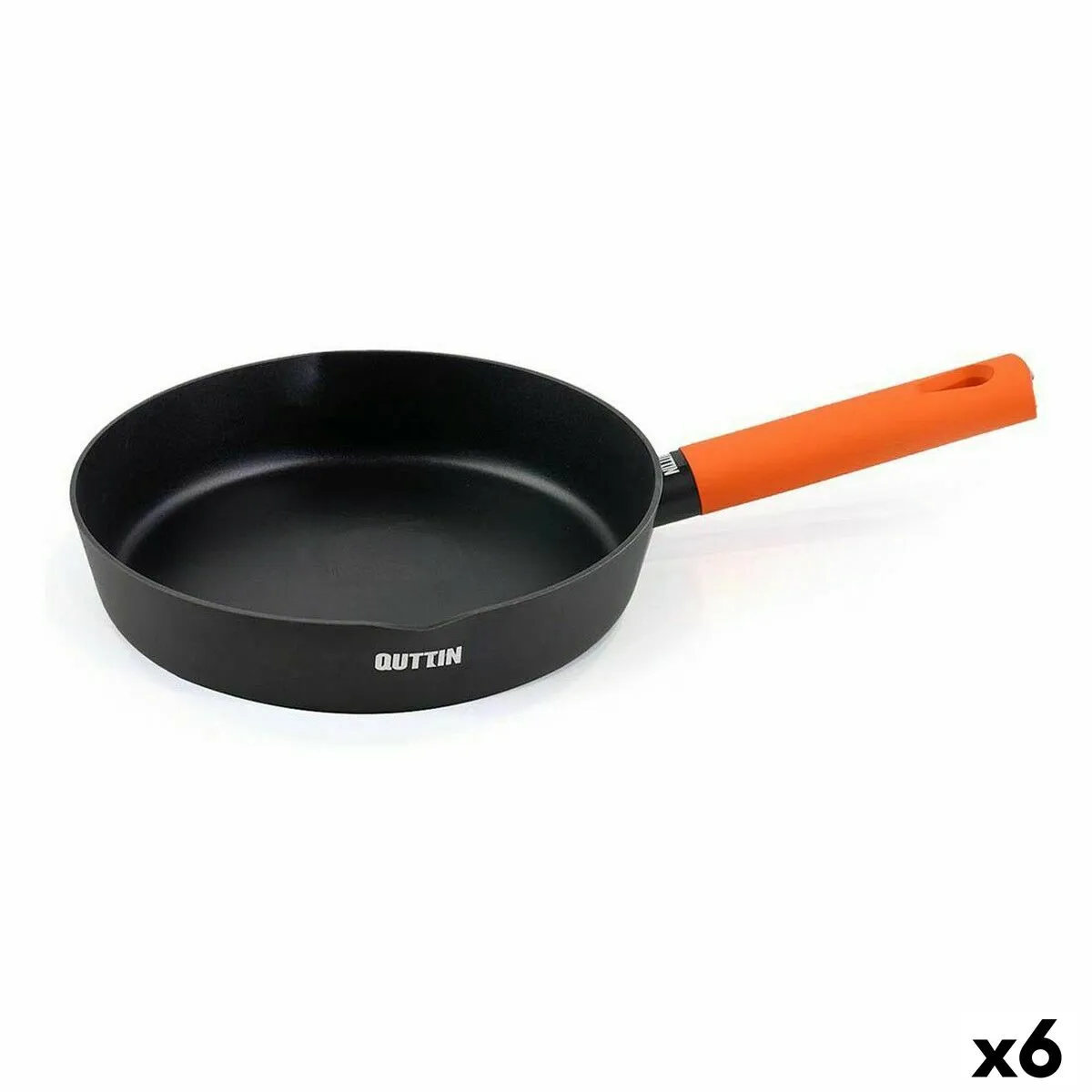 Padella Quttin Gastro Nero Arancio 43 x 25 x 5 cm (6 Unità)