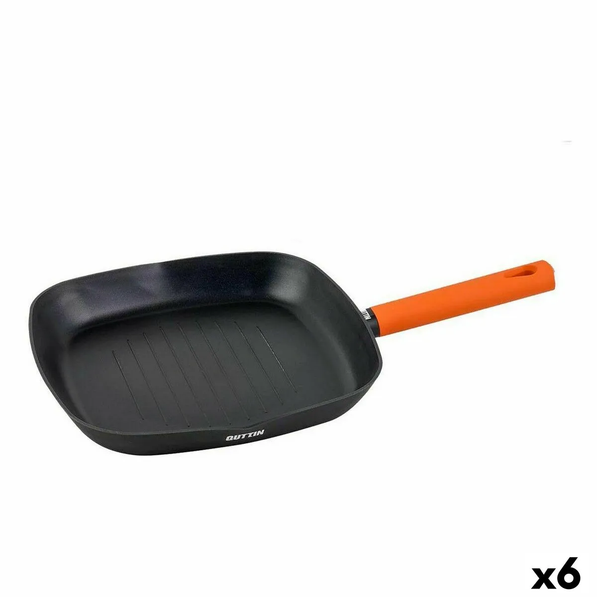 Padella griglia Quttin Gastro Nero Arancio 47 x 29,7 x 4 cm (6 Unità)