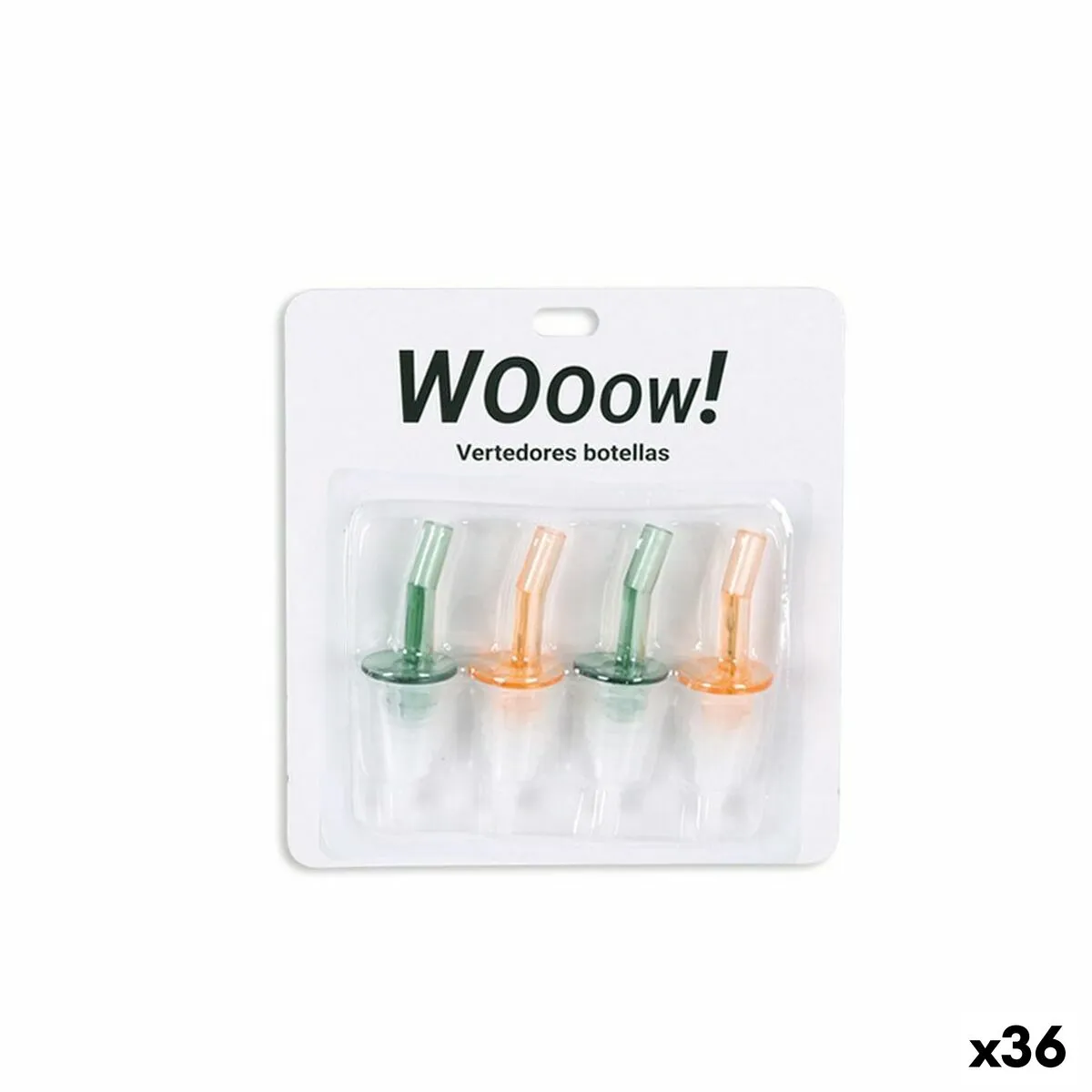 Coperchio per Versare Set Plastica 4 Pezzi 2,9 x 9 cm (36 Unità)