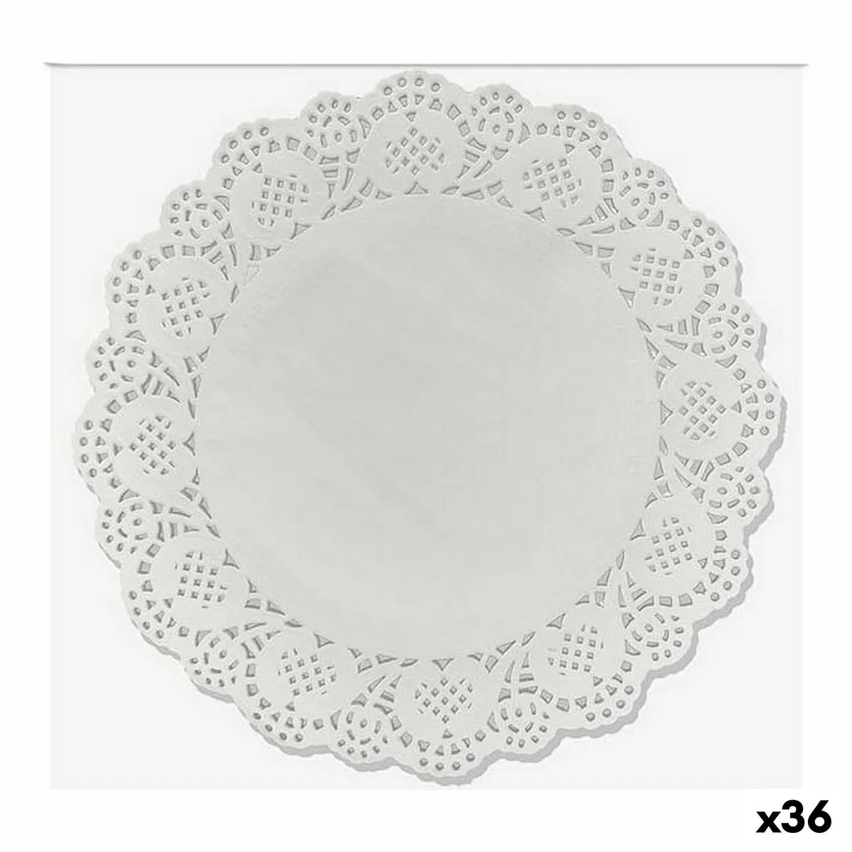 Base per torta Wooow Bianco Carta 24 Pezzi 24 cm (36 Unità)