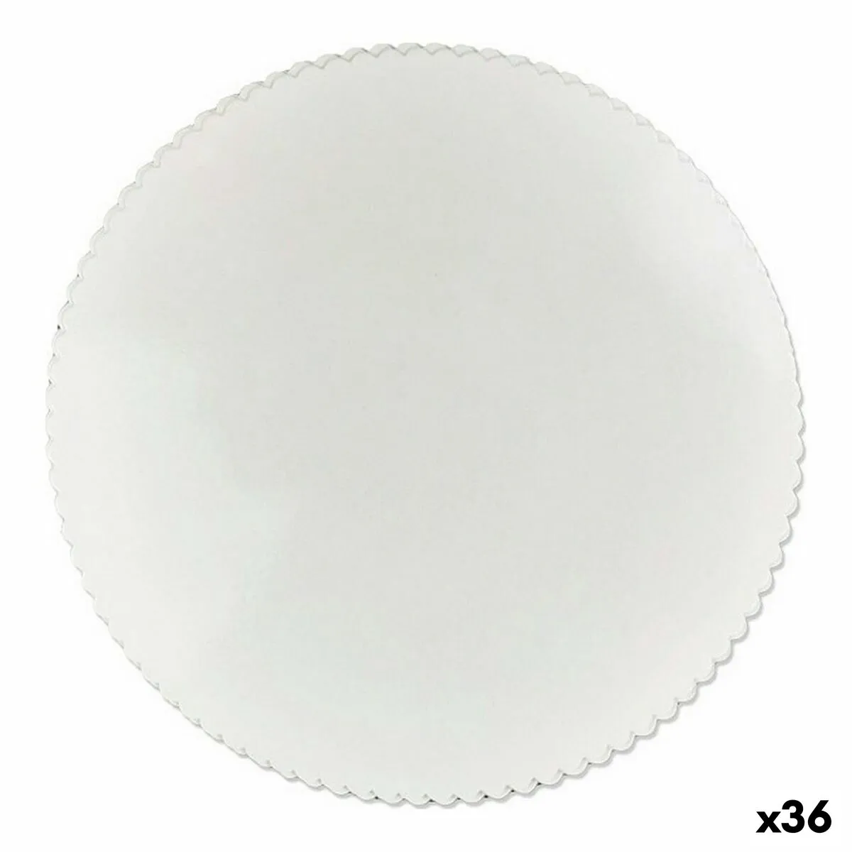 Base per torta Bianco Carta Set 6 Pezzi 28 cm (36 Unità)