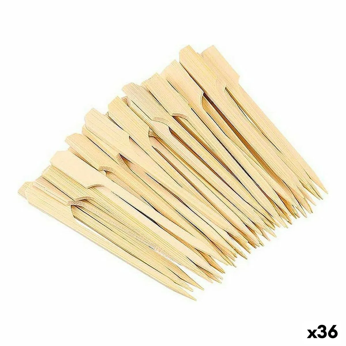 Stuzzicadenti in Bambù Wooow 40 Pezzi 12 cm (36 Unità)