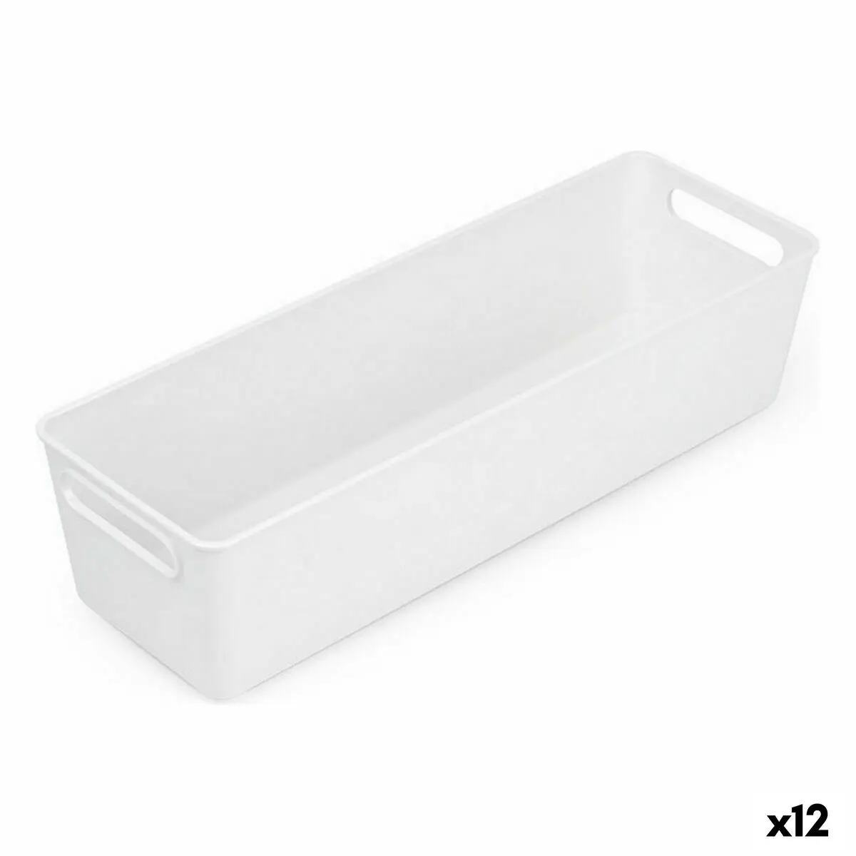 Cestino Multiuso Confortime Bianco 38 x 12,7 x 9,5 cm (12 Unità)