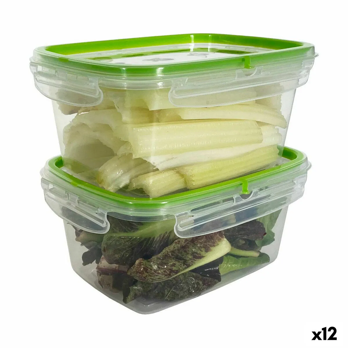 Porta pranzo Snips Chiusura ermetica 1,2 L Rettangolare (12 Unità)