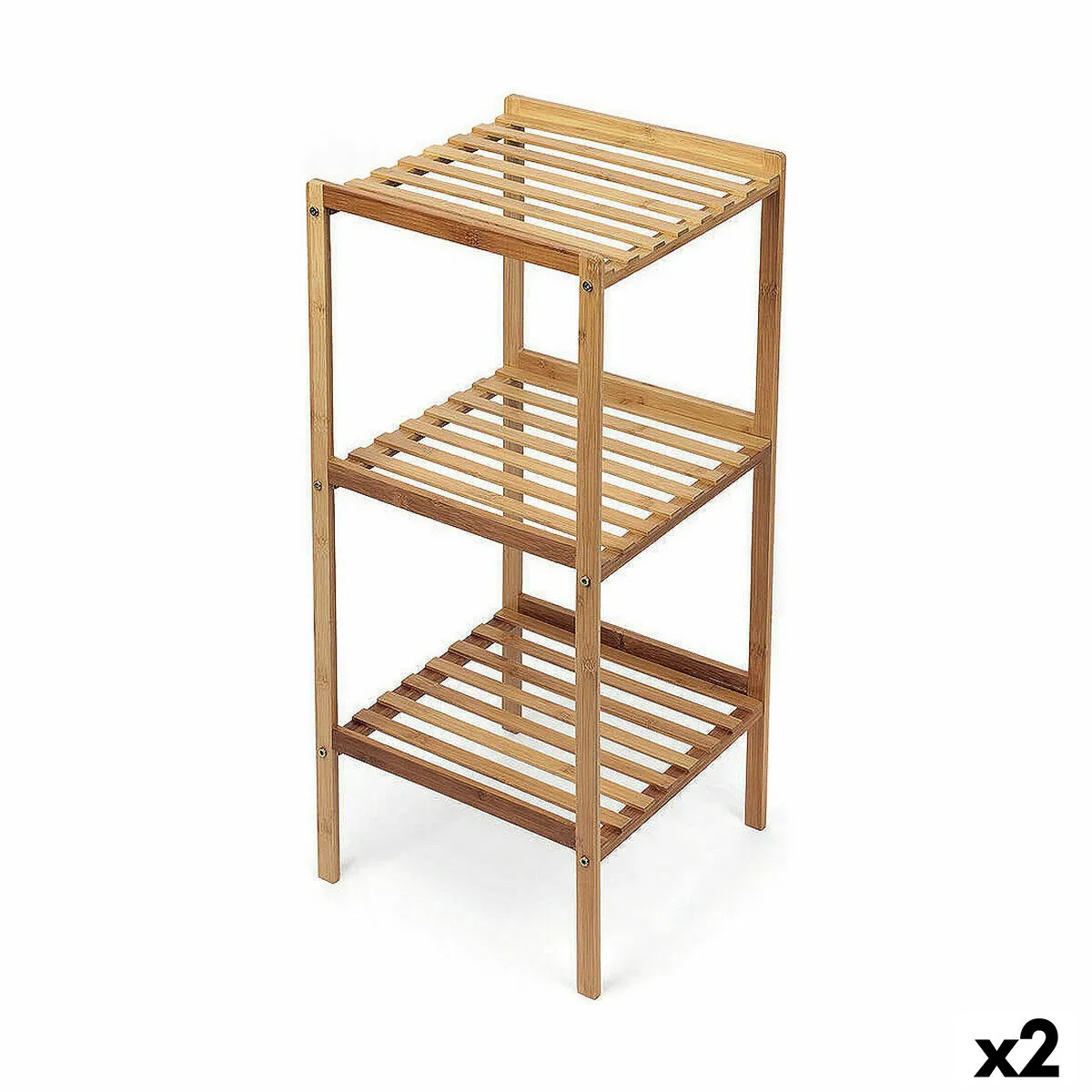 Scaffale Confortime Naturale Bambù 35 x 35 x 76,2 cm (2 Unità)