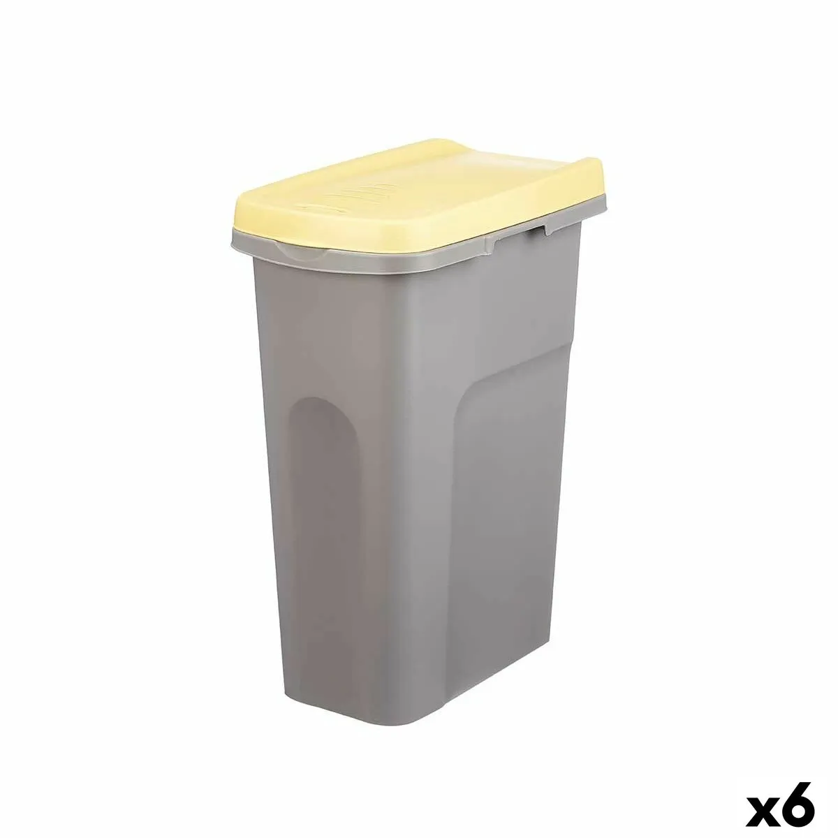 Cestino Stefanplast Giallo Grigio Plastica 25 L (6 Unità)