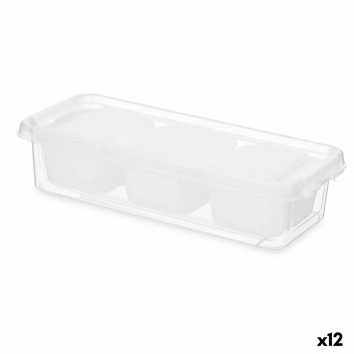 Secchio organizzatore Bianco Plastica 28,2 x 6 x 11,7 cm (12 Unità)