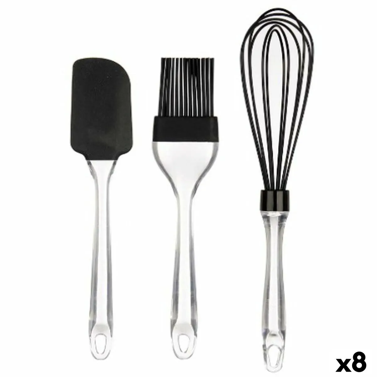 Set di Utensili da Cucina Pasticceria Silicone Plastica (8 Unità)