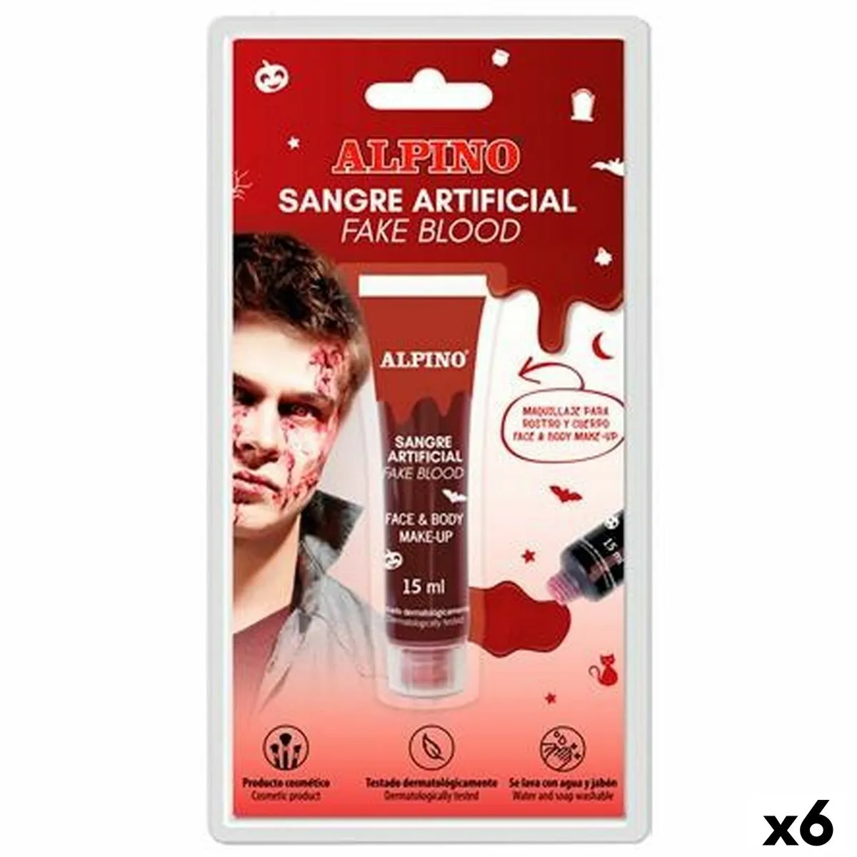 Sangue Alpino Artificiale Rosso (6 Unità)