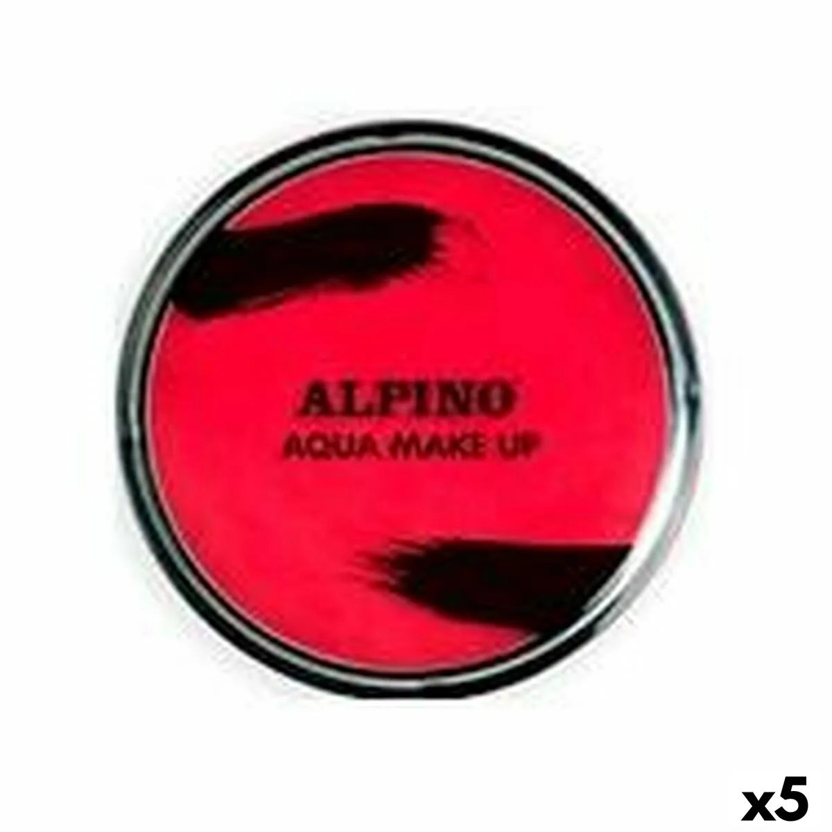 Trucco in Polvere Alpino Ad acqua 14 g Rosso (5 Unità)