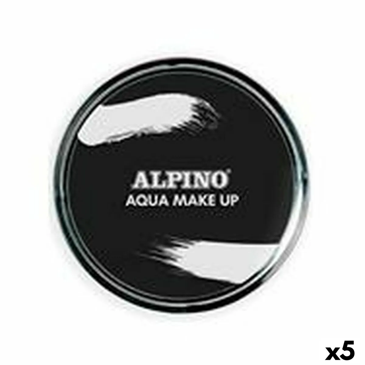 Trucco in Polvere Alpino Ad acqua 14 g Nero (5 Unità)