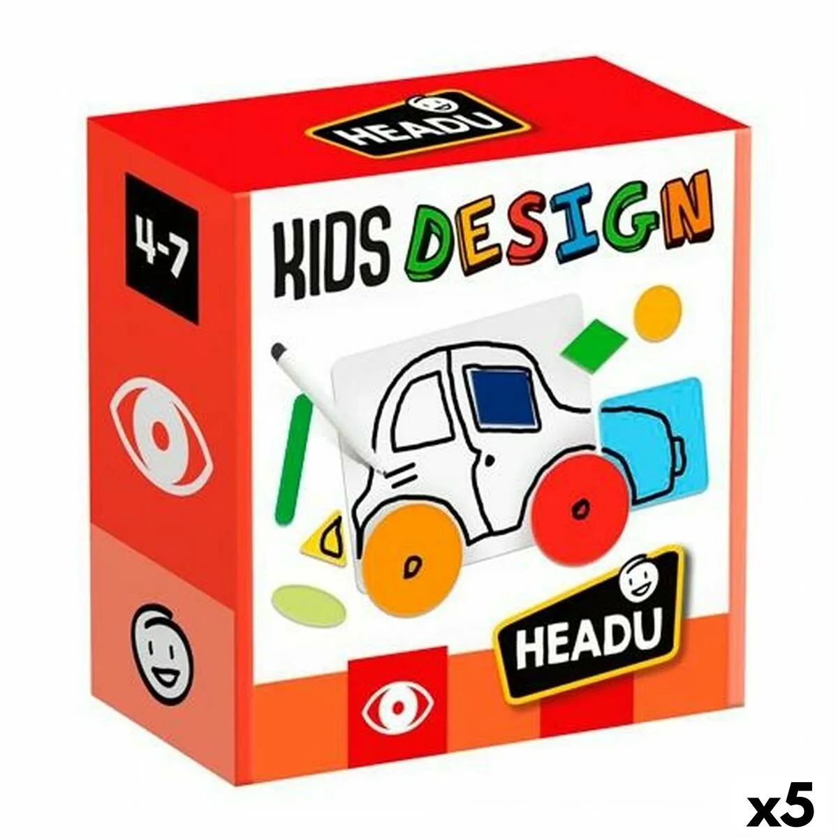 Gioco Educativo HEADU Kids Design (5 Unità)