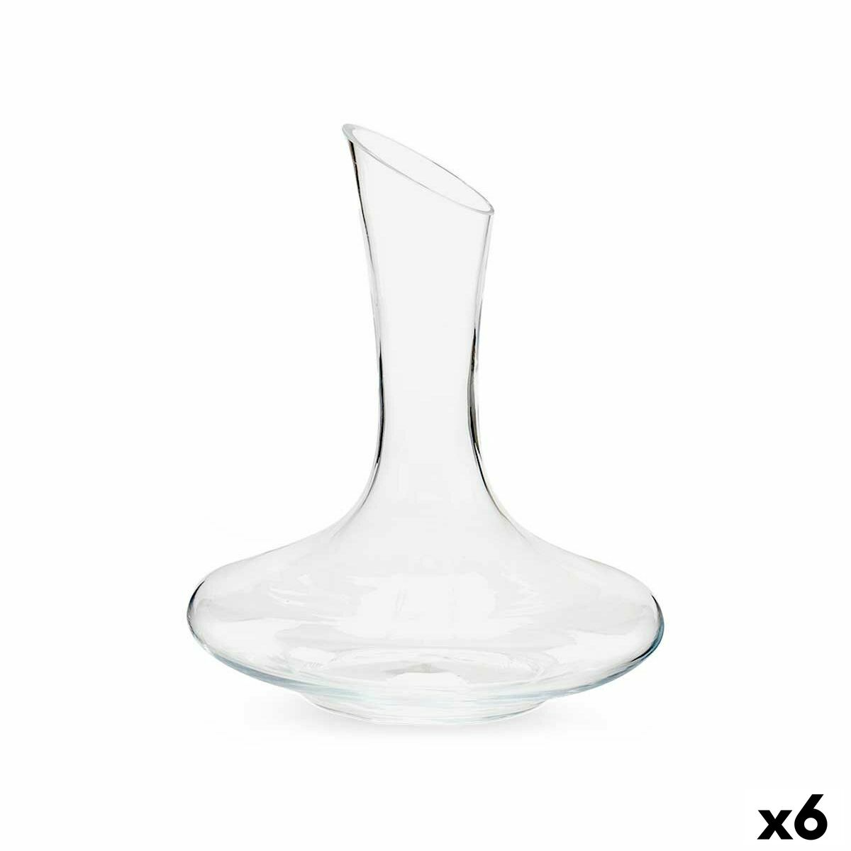 Decanter per Vino Trasparente Vetro 1,8 L (6 Unità)