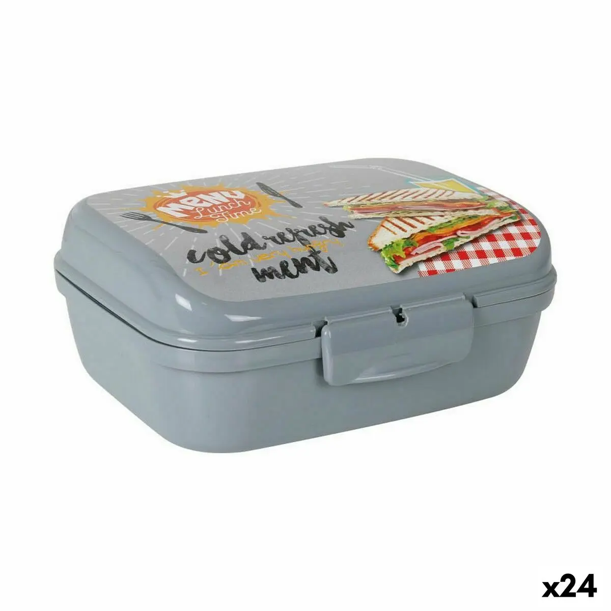 Contenitore per Sandwich Titiz Plastica 1 L 16 x 12 x 6,5 cm (24 Unità)