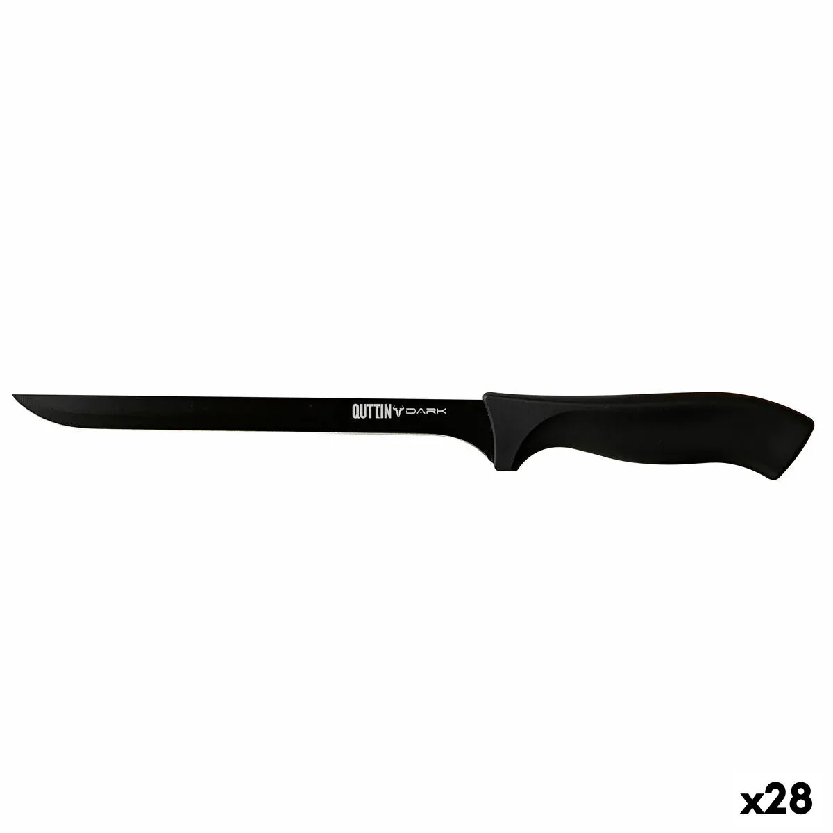 Coltello per Prosciutto Quttin Dark 22 cm (28 Unità)