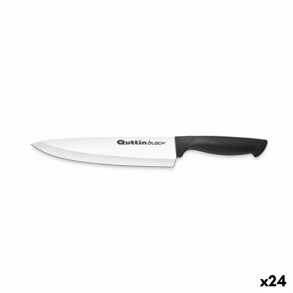 Coltello da Cucina Quttin Black 20 cm (24 Unità)