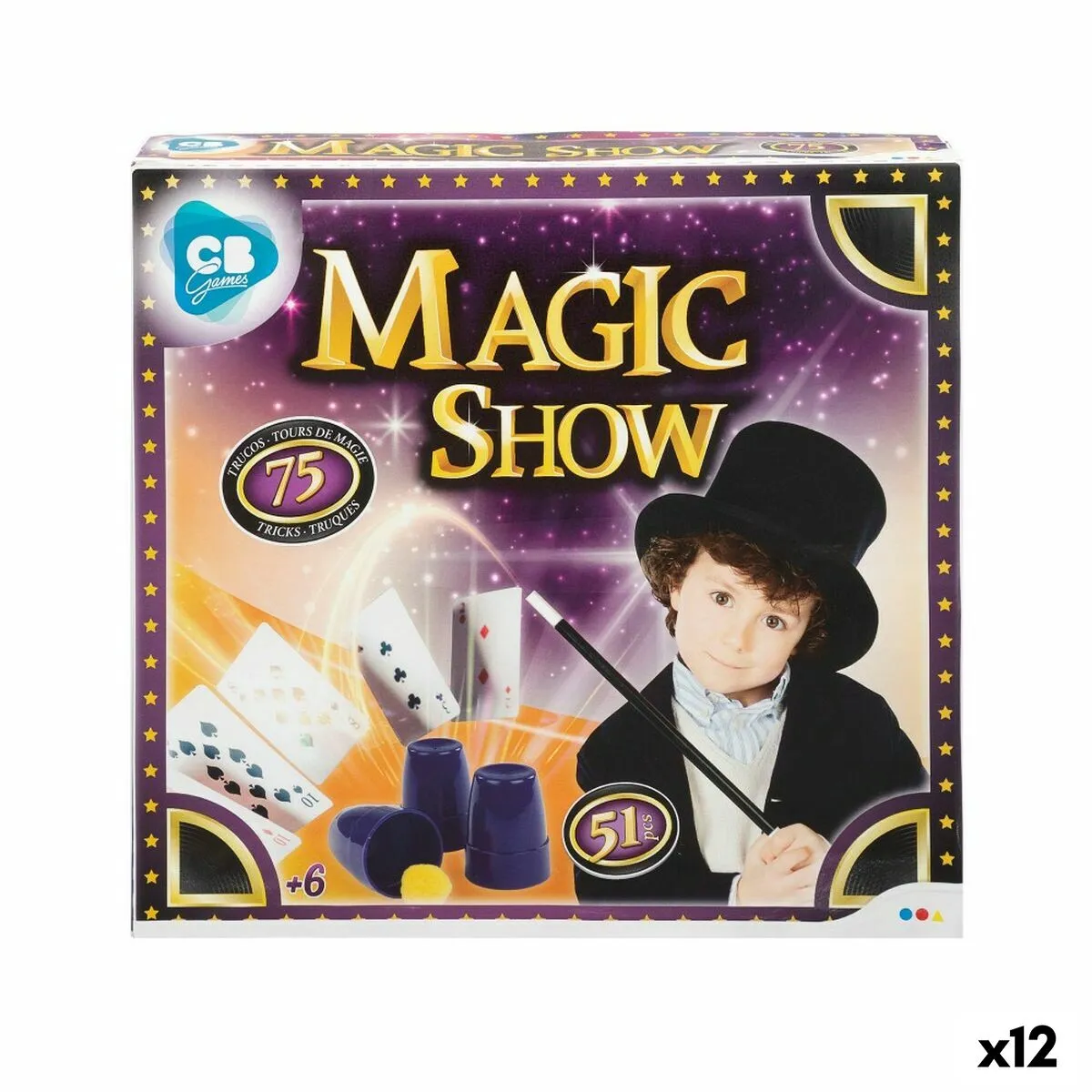 Gioco di Magia Colorbaby Magic Show ES (12 Unità)