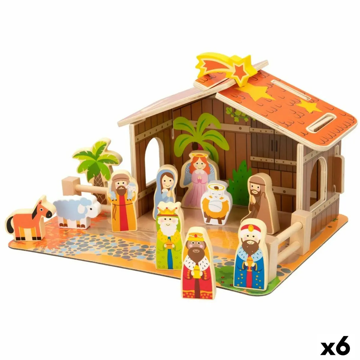 Presepe di Natale Woomax 20 Pezzi 29,5 x 16,5 x 22 cm (6 Unità)