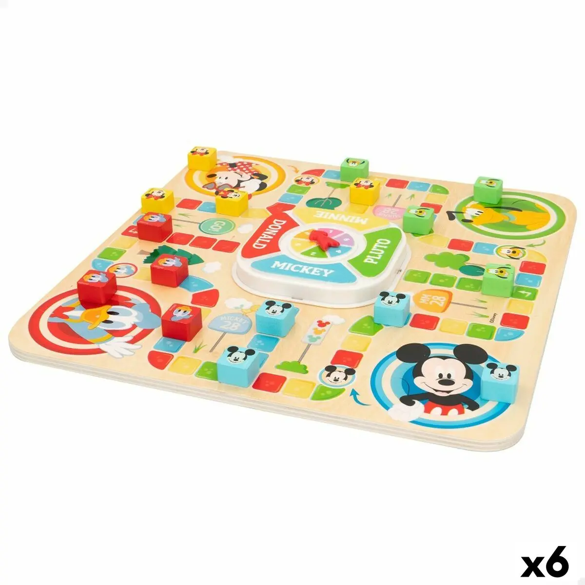 Tabellone per Parcheesi e Gioco dell'Oca Disney 29,5 x 2,5 x 29,5 cm