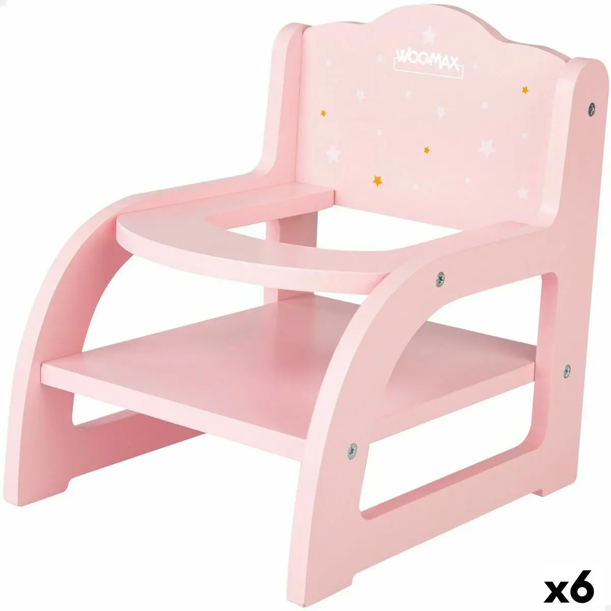 Seggiolina per Bambole Woomax 16,5 x 21 x 20 cm Rosa 6 Unità