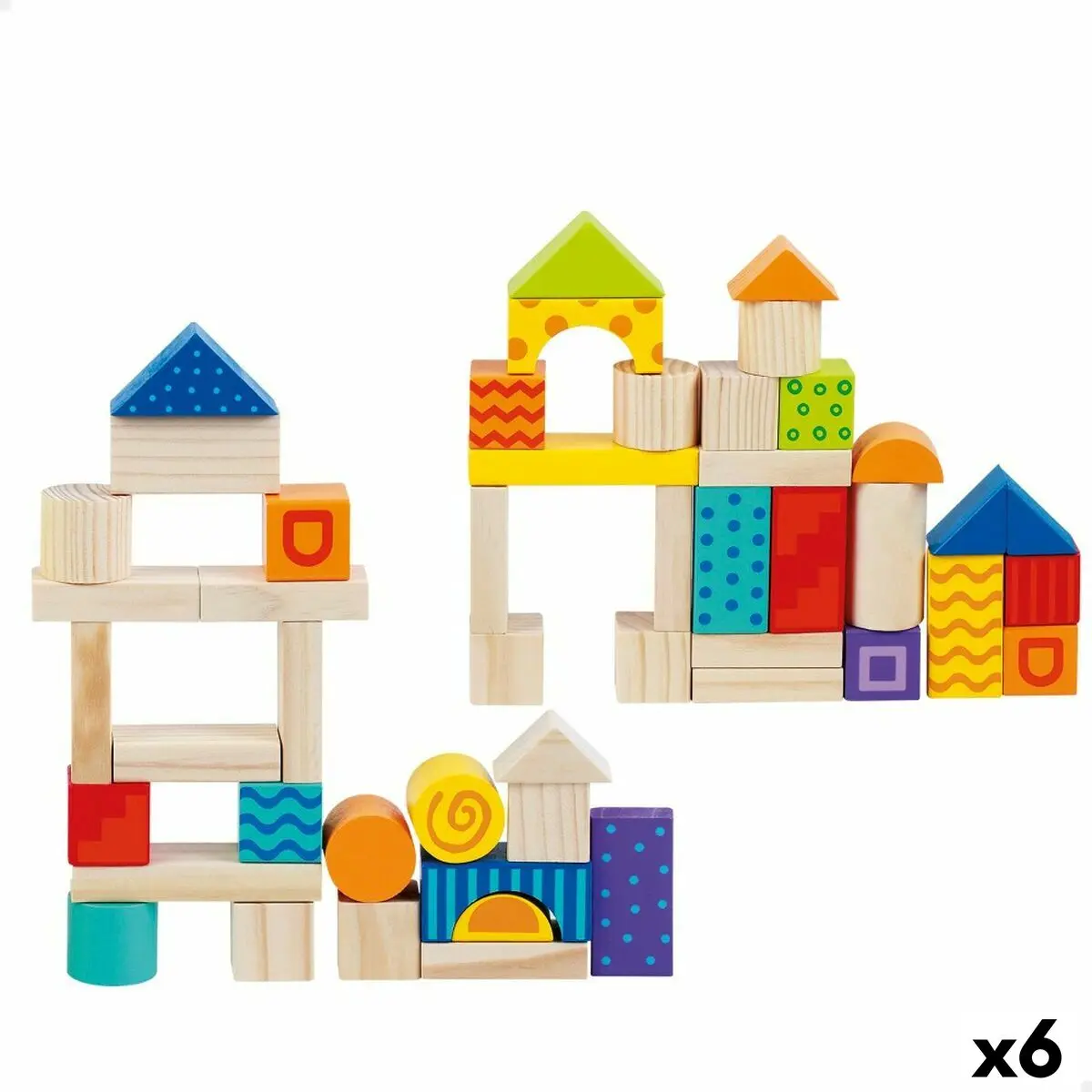 Set di Costruzioni Woomax 50 Pezzi (6 Unità)