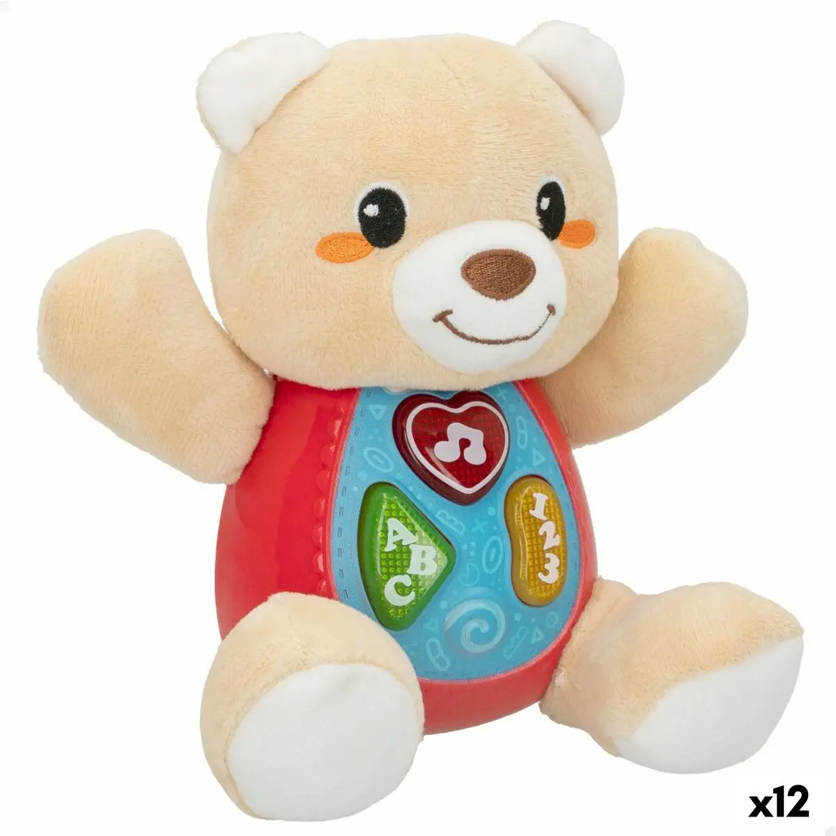 Peluche con Suono Winfun Orso 16,5 x 18 x 11,5 cm (12 Unità)