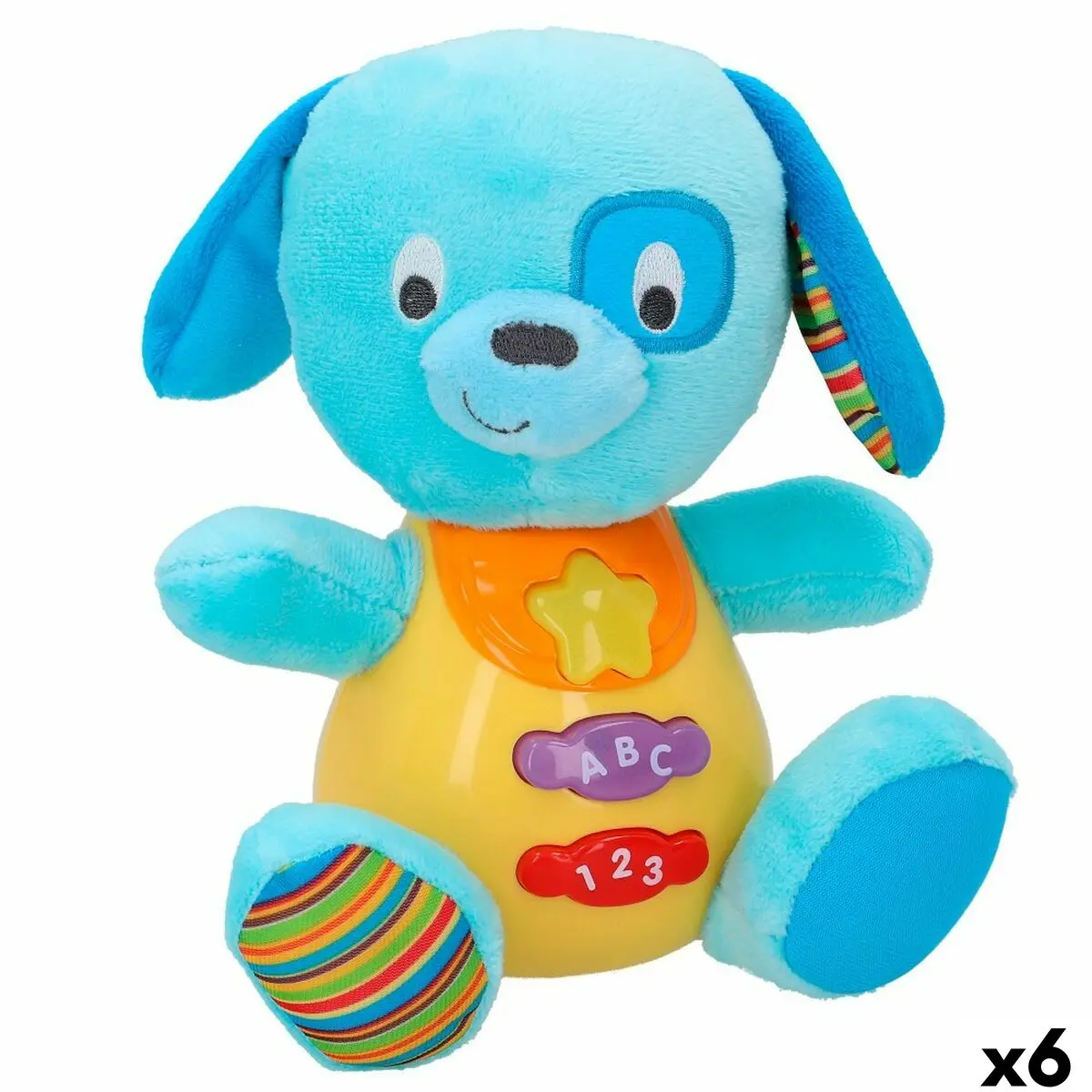 Peluche con Suono Winfun Cane 15,5 x 16,5 x 11,5 cm (6 Unità)