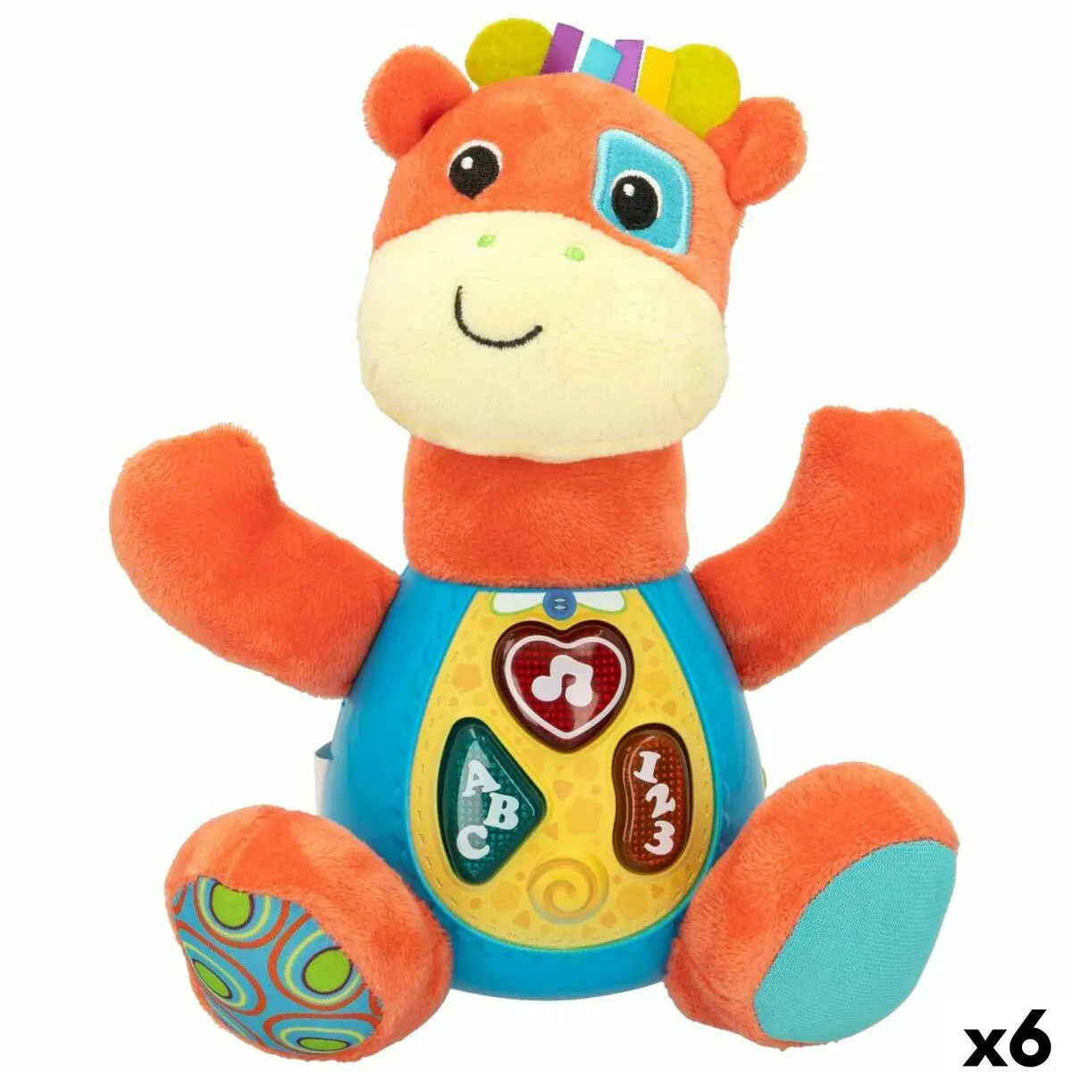 Peluche con Suono Winfun Giraffa 18 x 19 x 8,5 cm (6 Unità)