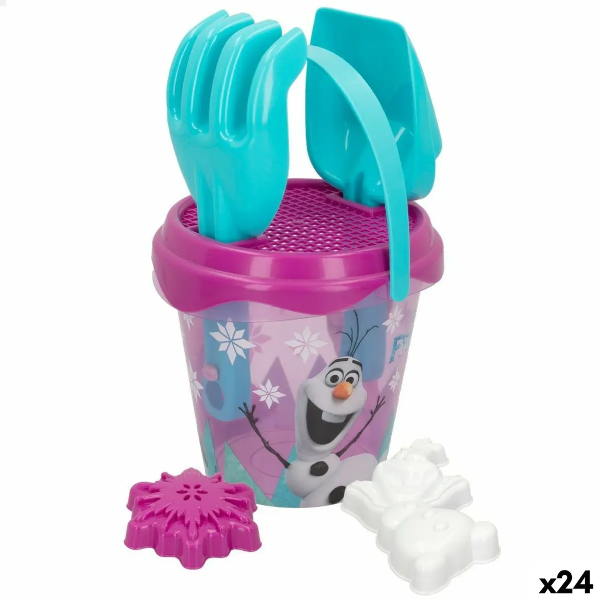 Set di giocattoli per il mare Frozen Olaf Ø 14 cm (24 Unità)