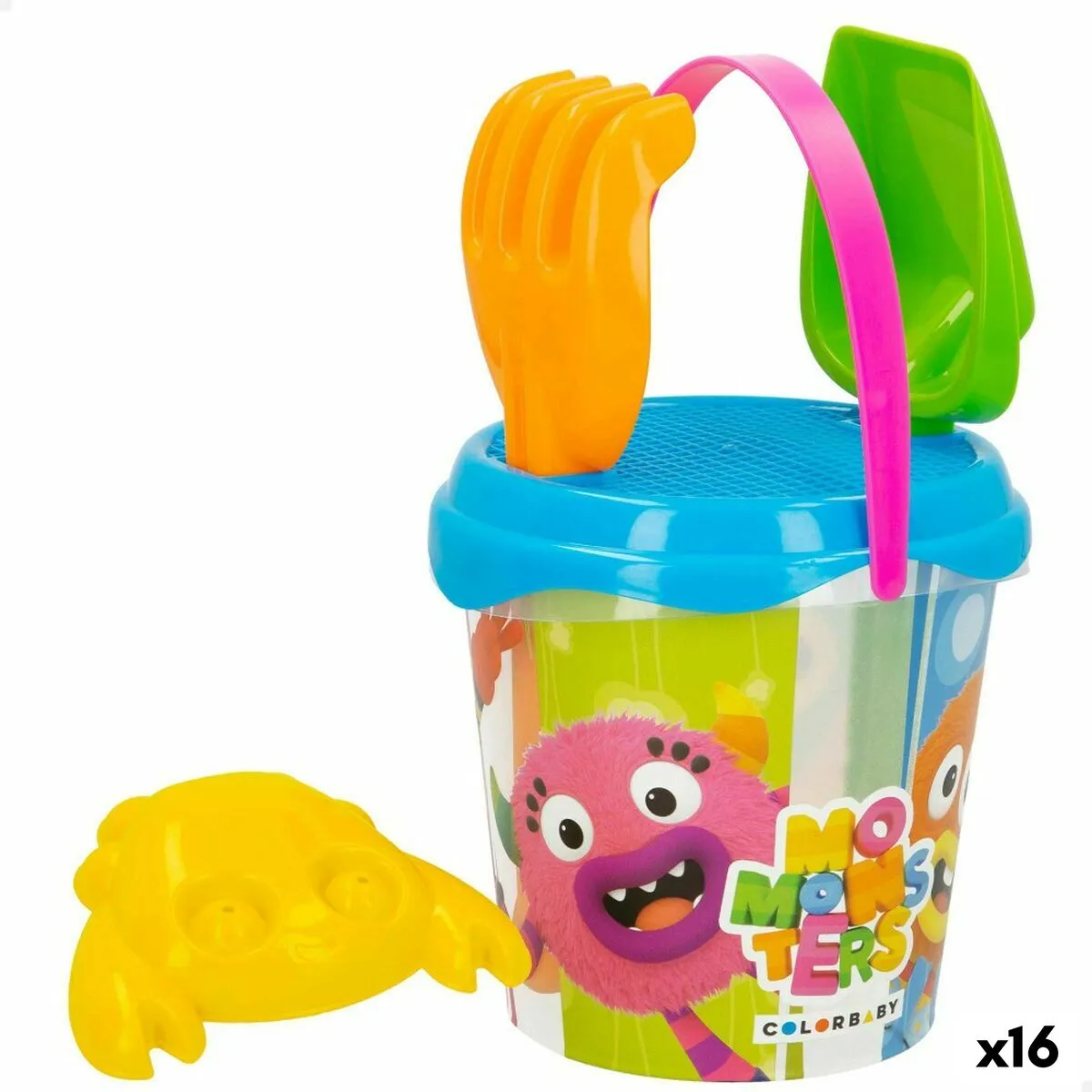 Set di giocattoli per il mare Momonsters Ø 18 cm (16 Unità)