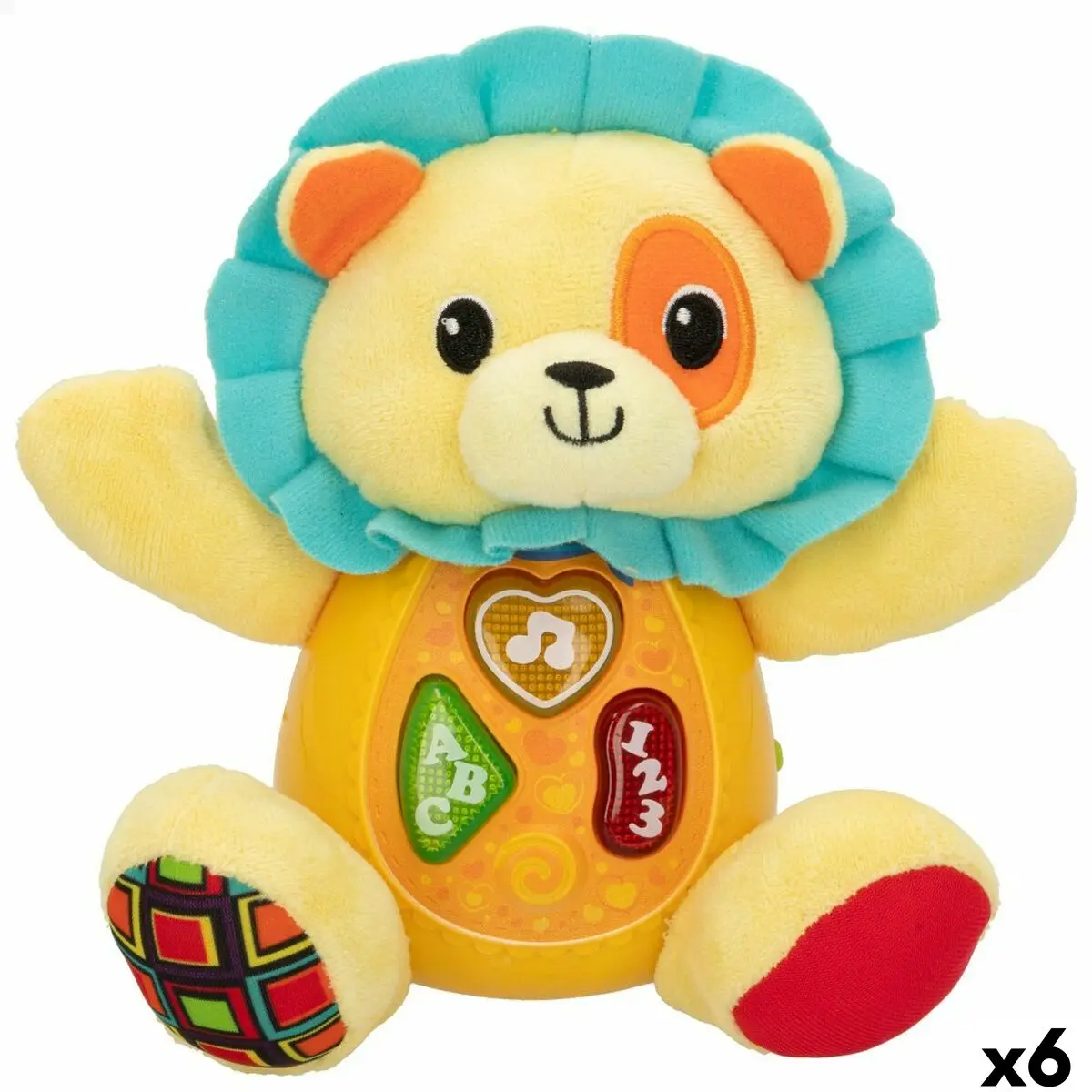 Peluche Winfun animali ES 16 x 17,5 x 9,5 cm (6 Unità)