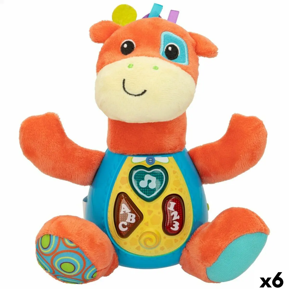 Peluche Winfun animali ES 18 x 20 x 8 cm (6 Unità)