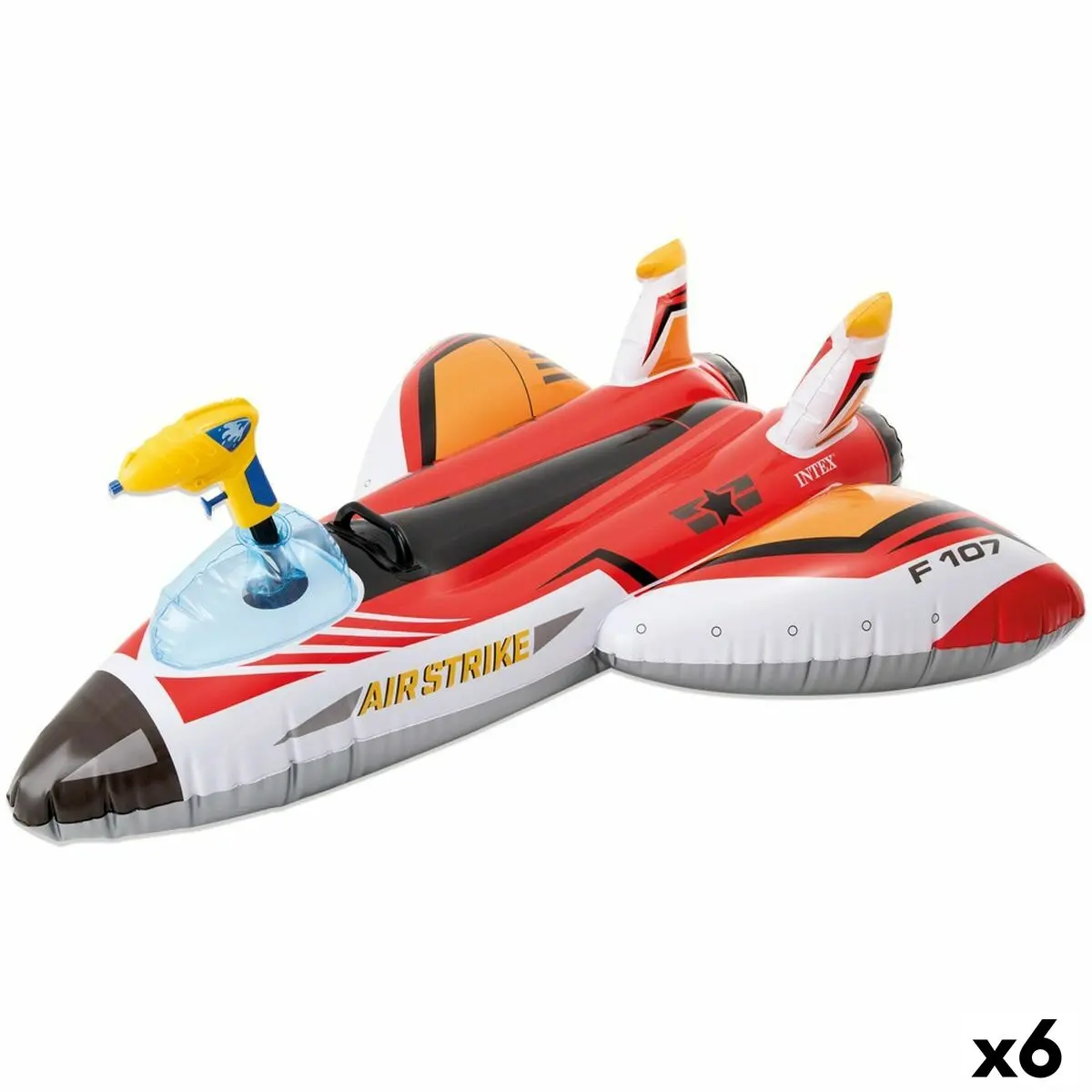 Materassino Gonfiabile Intex Pistola ad Acqua Aereo 117 x 117 cm (6 Unità)