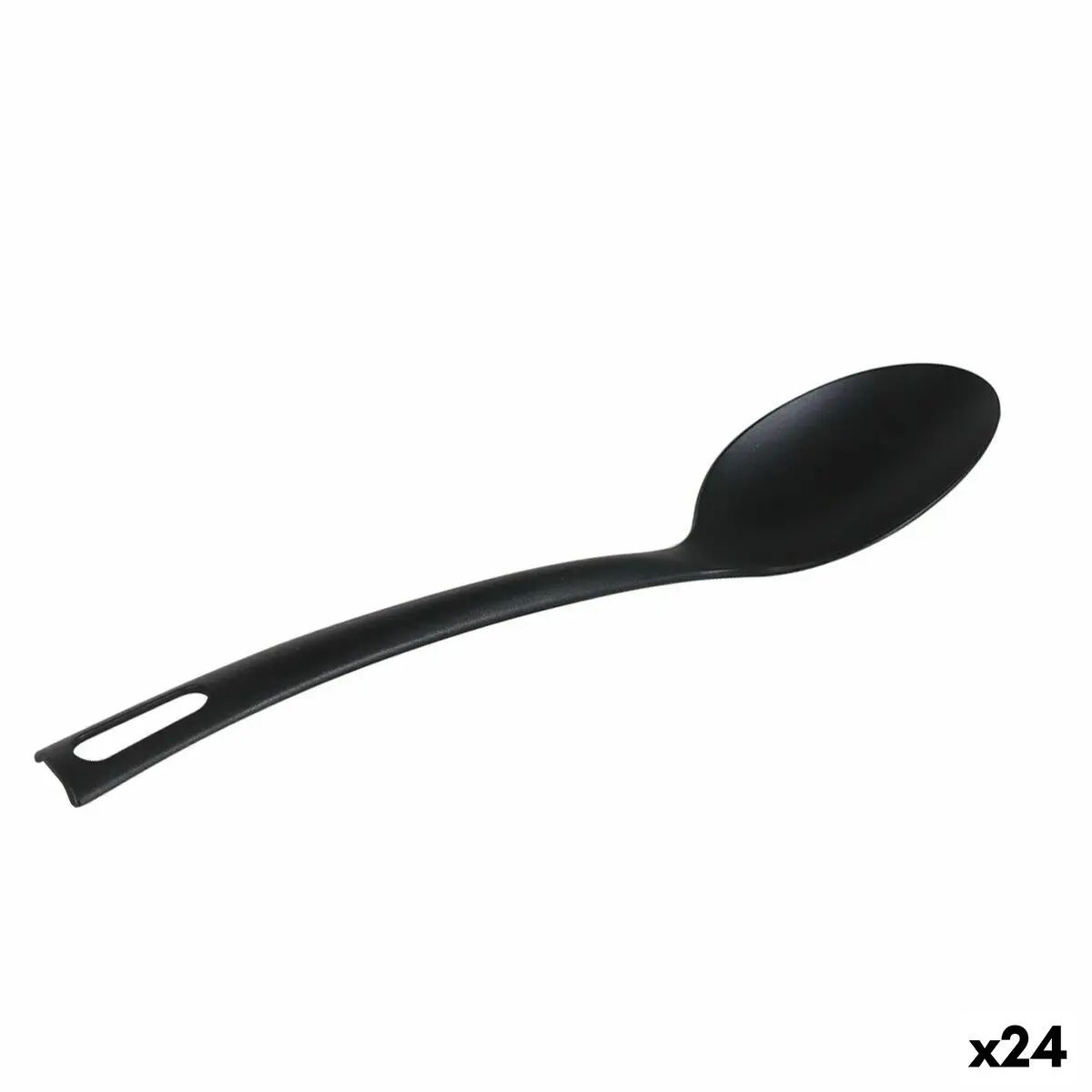 Mestolo Quttin   Nylon Nero 29 x 6 cm (24 Unità)