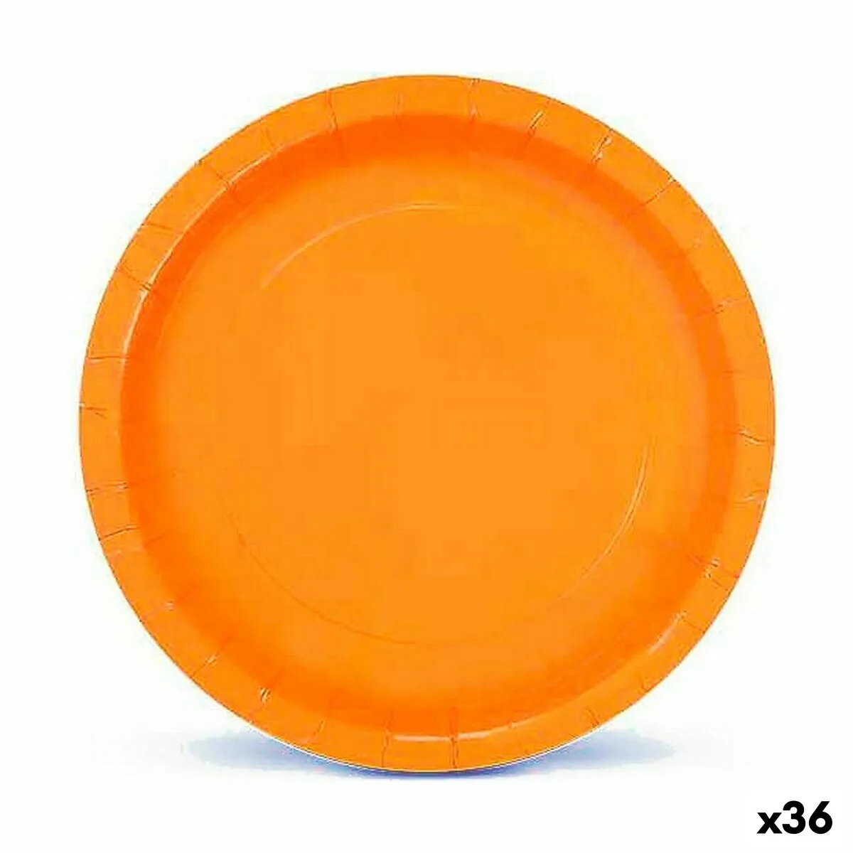 Set di piatti Algon Monouso 20 cm Cartone Giallo 10 Pezzi (36 Unità)