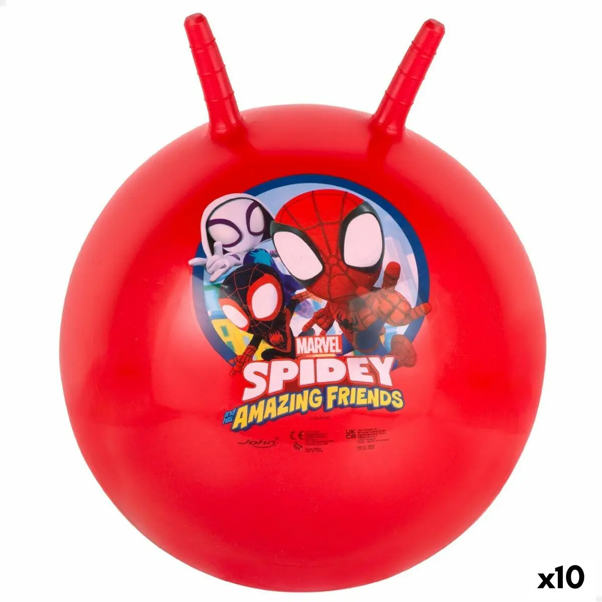 Palla che salta Spidey Ø 45 cm Rosso (10 Unità)