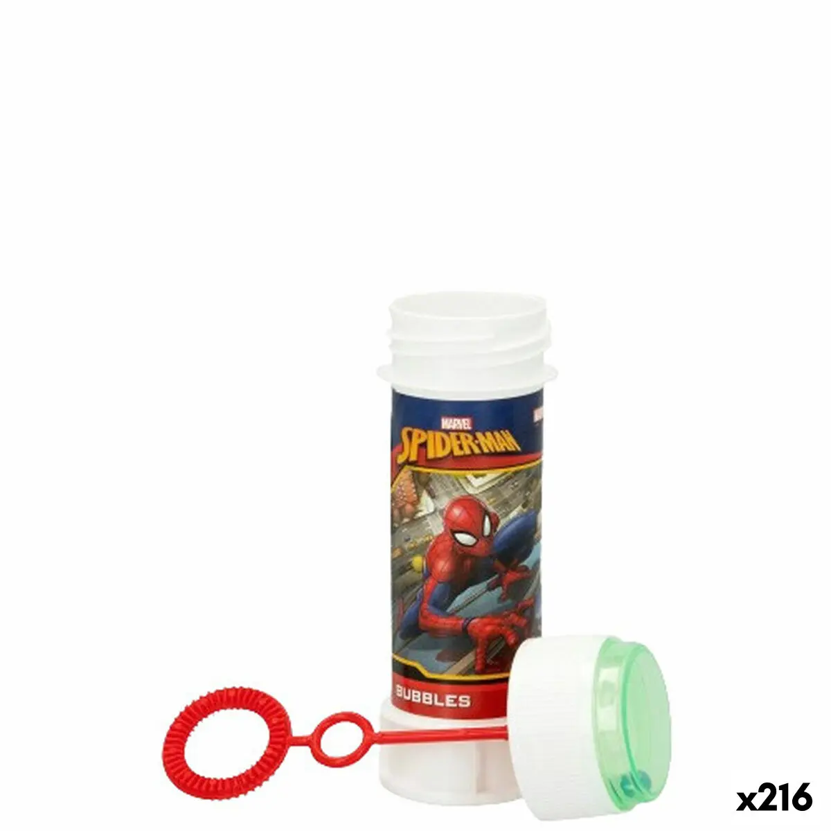 Bolle di Sapone Spider-Man 60 ml 3,8 x 11,5 x 3,8 cm (216 Unità)