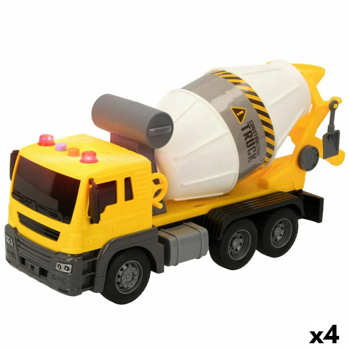 Camion Betoniera Speed & Go Luce Suono 26 x 14 x 10 cm (4 Unità)