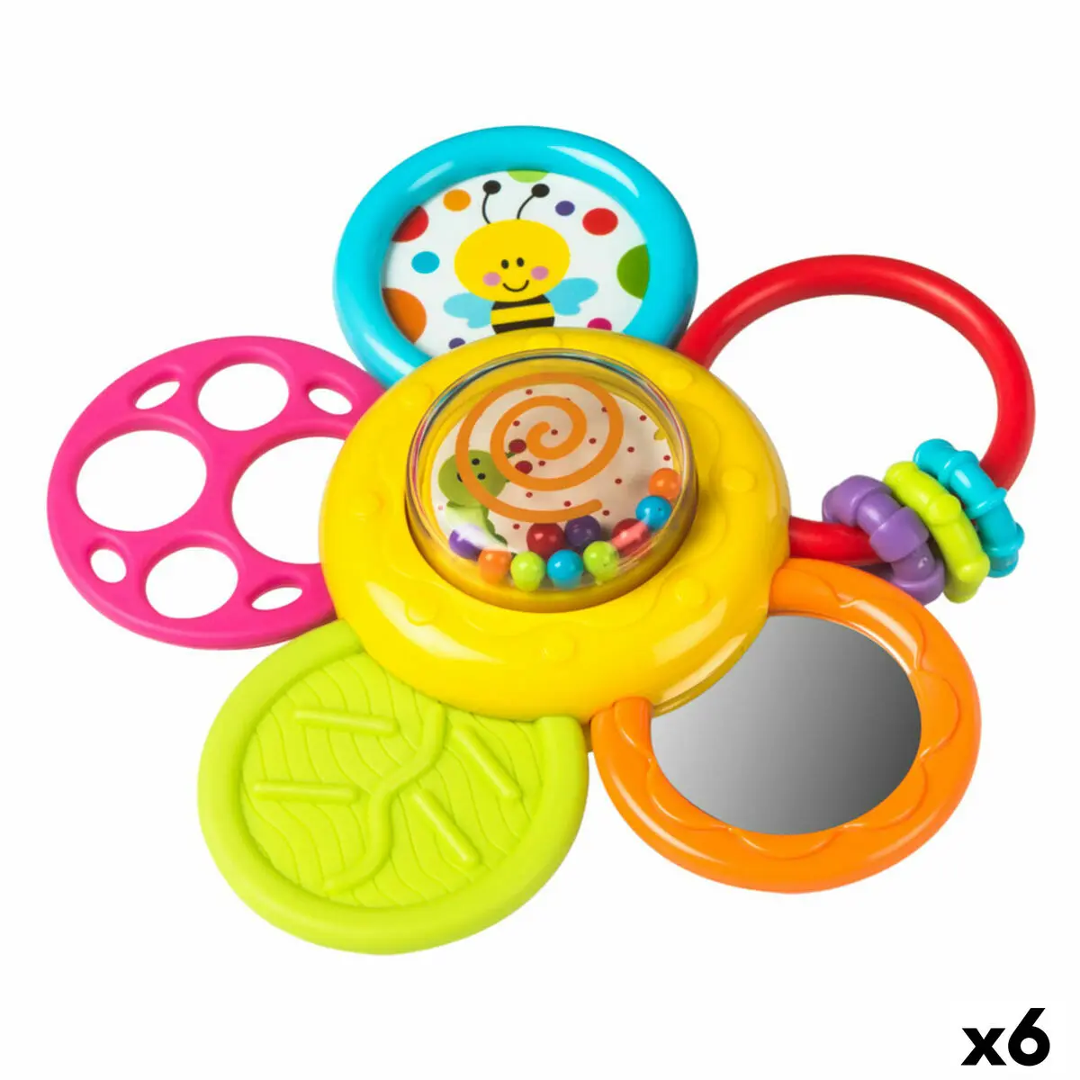 Sonaglio Massaggiagengive per Bambini Winfun Plastica 15,5 x 15,5 x 5,5 cm (6 Unità)