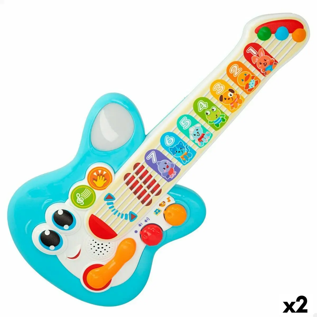 Chitarra da Bambino Winfun Azzurro 17 x 38 x 5 cm (2 Unità)