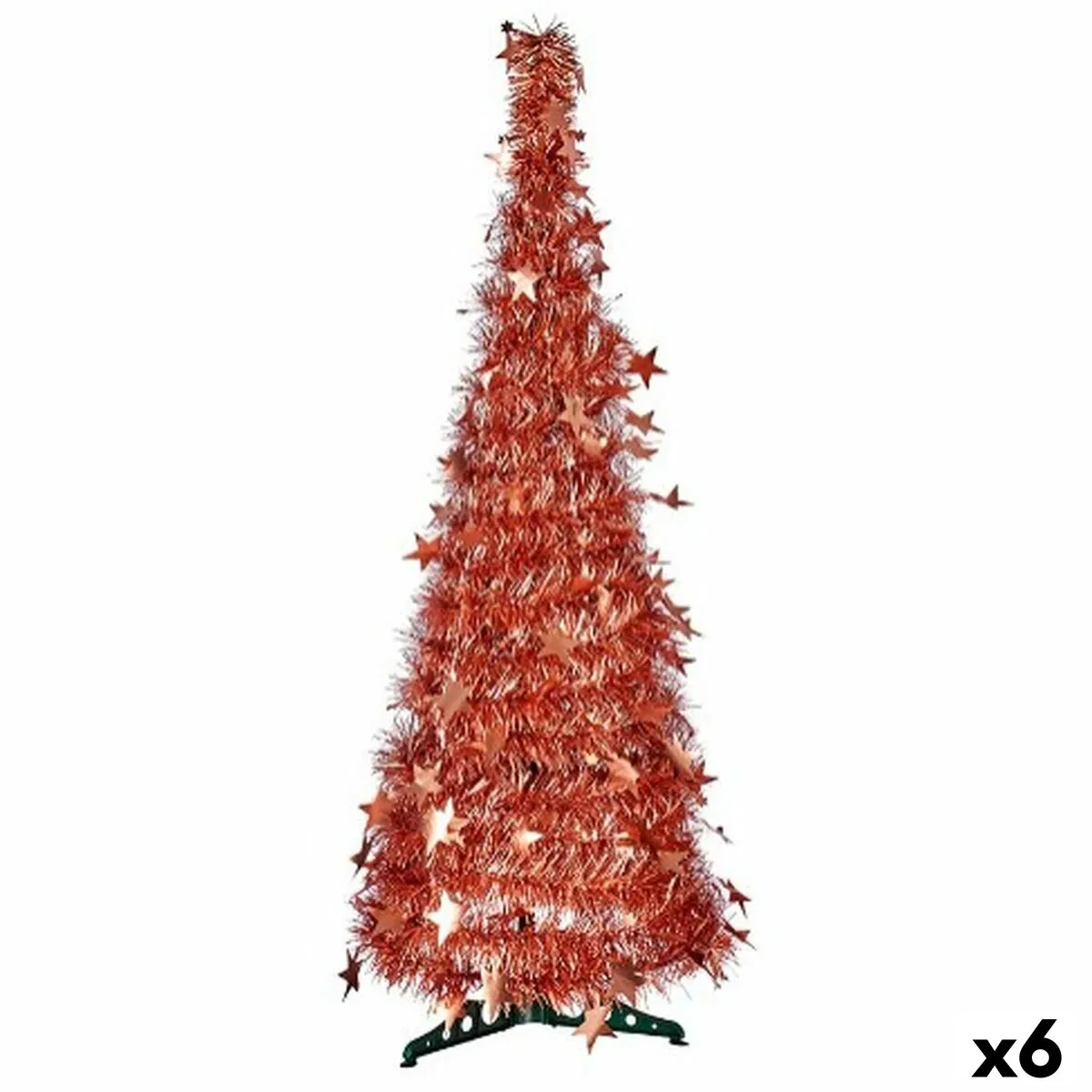 Albero di Natale Bronce Tinsel 37 x 37 x 105 cm (6 Unità)