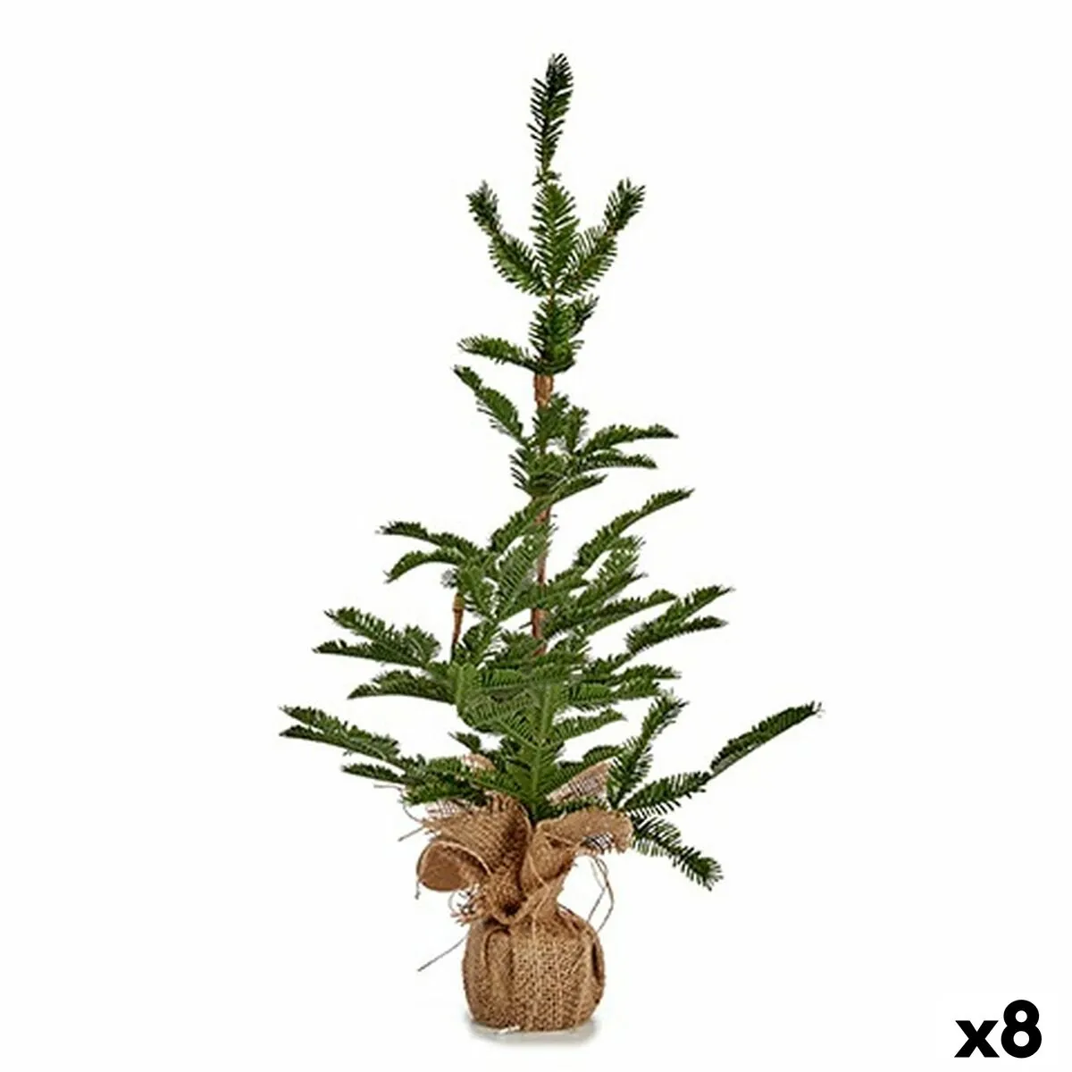 Albero di Natale 60 cm Marrone Verde Plastica (8 Unità)