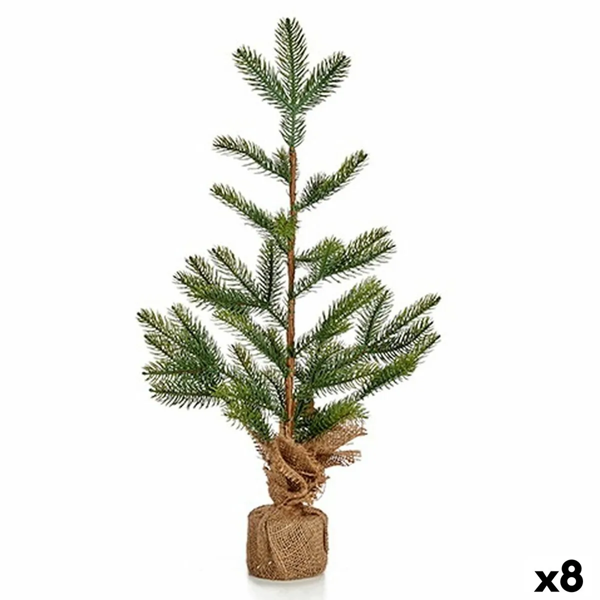 Albero di Natale 60 cm Marrone Verde Plastica (8 Unità)